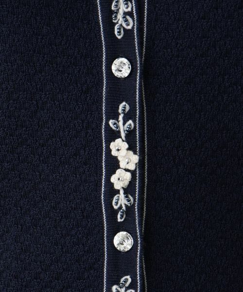 Leilian / レリアン カーディガン・ボレロ | フラワー刺繍ビジューカーディガン | 詳細15