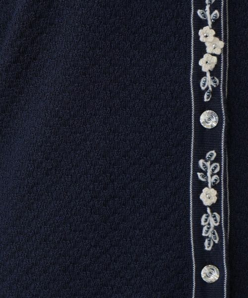 Leilian / レリアン カーディガン・ボレロ | フラワー刺繍ビジューカーディガン | 詳細16