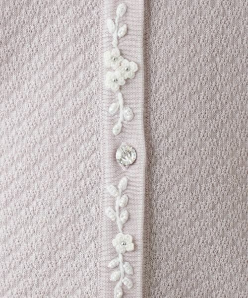 Leilian / レリアン カーディガン・ボレロ | フラワー刺繍ビジューカーディガン | 詳細4