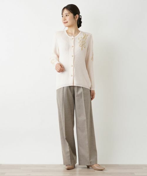 Leilian / レリアン カーディガン・ボレロ | クルーネックカーディガン | 詳細1