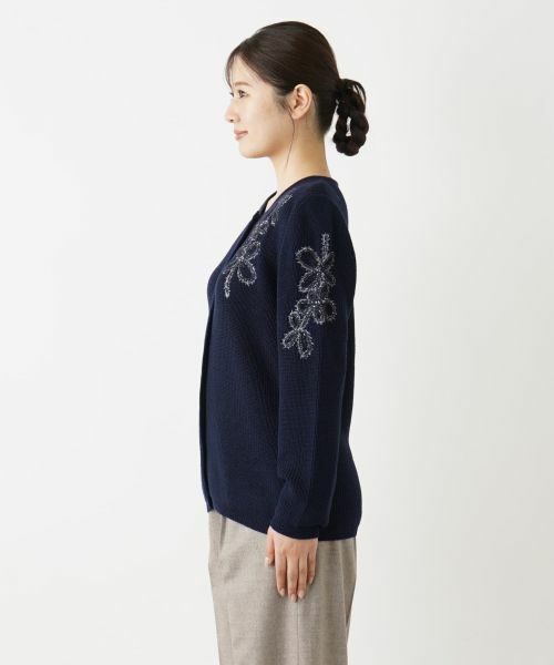 Leilian / レリアン カーディガン・ボレロ | クルーネックカーディガン | 詳細10