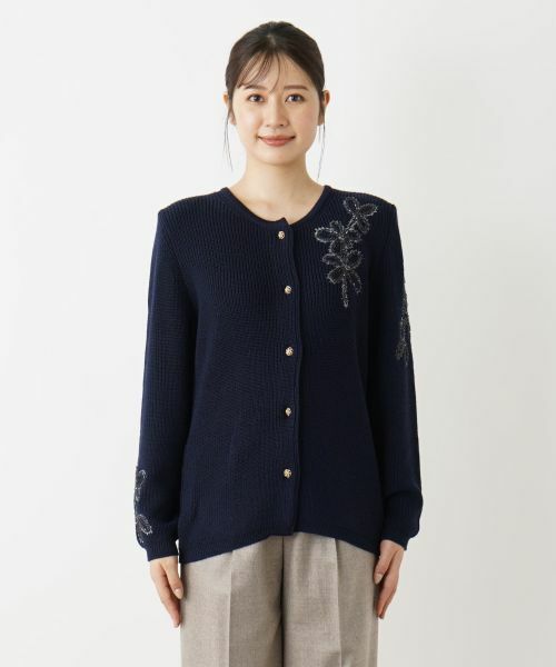 Leilian / レリアン カーディガン・ボレロ | クルーネックカーディガン | 詳細9