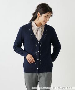 Leilian / レリアン カーディガン・ボレロ | ビジューカーディガン