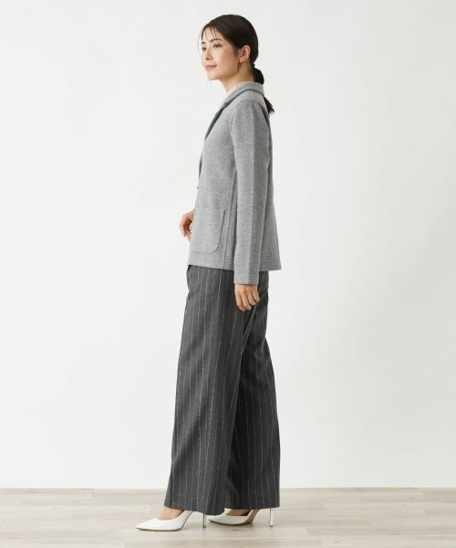 Leilian / レリアン テーラードジャケット | ニットジャケット | 詳細2