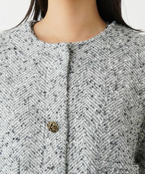 Leilian / レリアン テーラードジャケット | ノーカラージャケット【BRUNO  MANETTI 】 | 詳細10