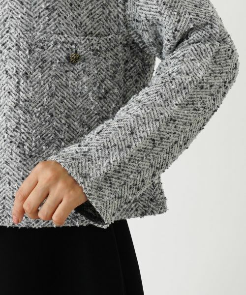 Leilian / レリアン テーラードジャケット | ノーカラージャケット【BRUNO  MANETTI 】 | 詳細13