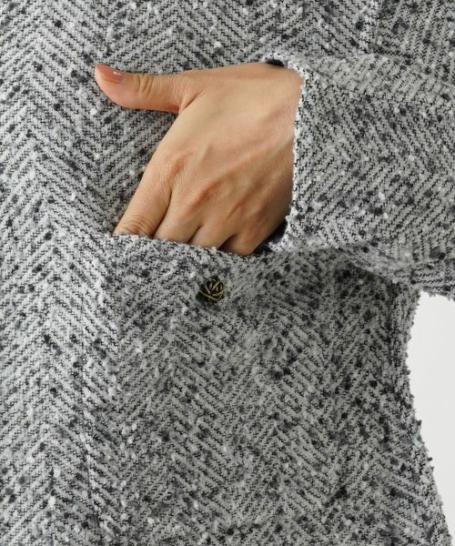 Leilian / レリアン テーラードジャケット | ノーカラージャケット【BRUNO  MANETTI 】 | 詳細14