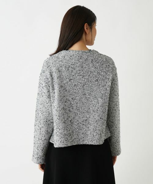 Leilian / レリアン テーラードジャケット | ノーカラージャケット【BRUNO  MANETTI 】 | 詳細9