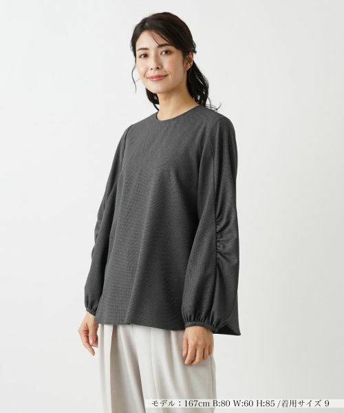 Leilian/レリアン ブラウス チャコールグレー 11(L) Leilian/レリアン ブラウス チャコールグレー 11(L)