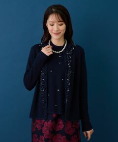 Leilian / レリアン カーディガン・ボレロ | ビジューカーディガン