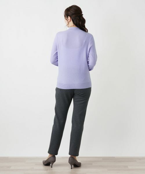Leilian / レリアン ニット・セーター | カシミヤ編地切替ハイネックニット | 詳細19