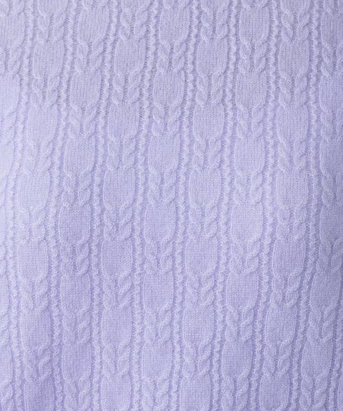 Leilian / レリアン ニット・セーター | カシミヤ編地切替ハイネックニット | 詳細24