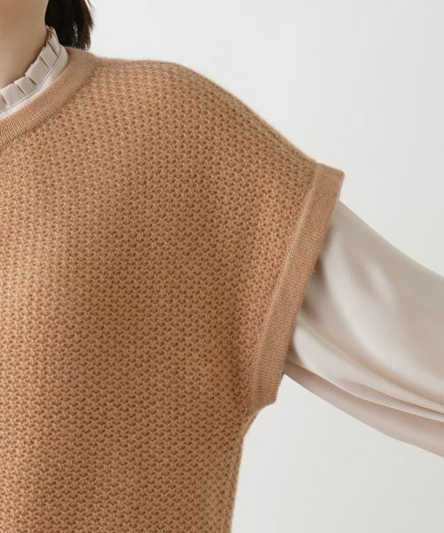 Leilian / レリアン テーラードジャケット | カシミヤクルーネックニットベスト | 詳細17