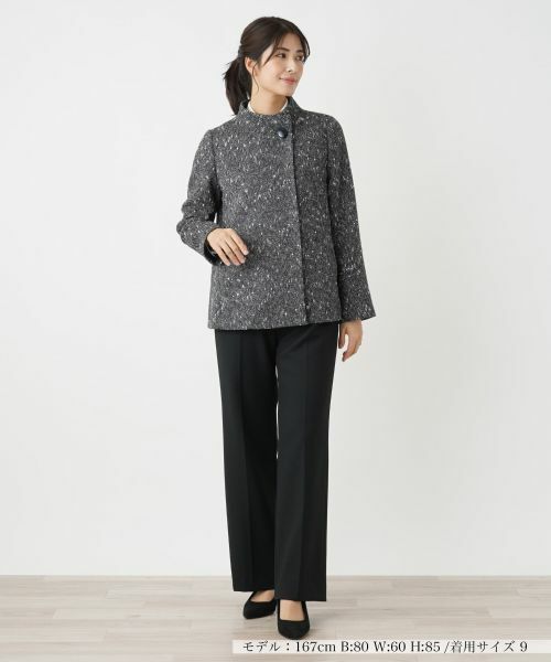 Leilian / レリアン テーラードジャケット | スタンドカラージャケット【Leilian WHITE LABEL】 | 詳細1