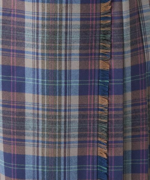 Leilian / レリアン ミニ・ひざ丈スカート | タータンチェックラップスカート【Leilian WHITE LABEL】 | 詳細11