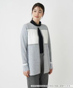 Leilian / レリアン カーディガン・ボレロ | カラーブロックカーディガン