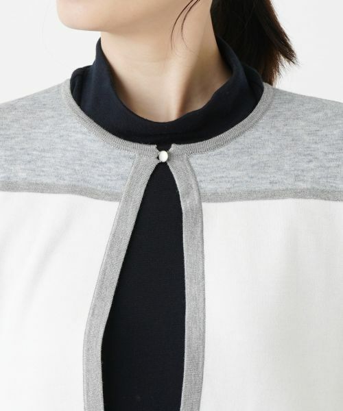 Leilian / レリアン カーディガン・ボレロ | カラーブロックカーディガン | 詳細13