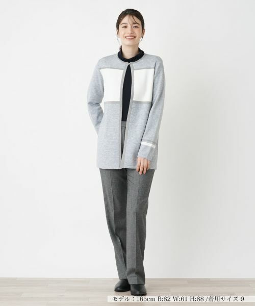 Leilian / レリアン カーディガン・ボレロ | カラーブロックカーディガン | 詳細7