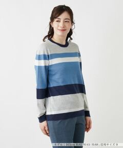 Leilian / レリアン ニット・セーター | カシミヤシルクボーダーニット