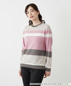 Leilian / レリアン ニット・セーター | カシミヤシルクボーダーニット