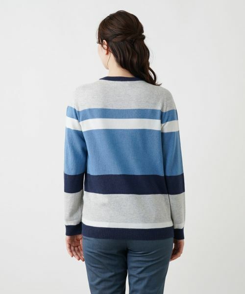 Leilian / レリアン ニット・セーター | カシミヤシルクボーダーニット | 詳細10