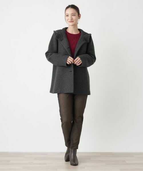 Leilian / レリアン その他アウター | フーデッドショートコート【Leilian WHITE LABEL】 | 詳細5