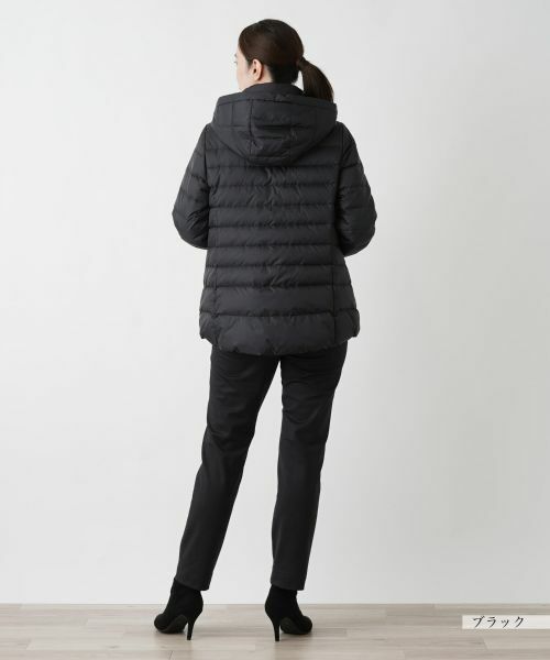 Leilian / レリアン テーラードジャケット | フーデッドダウンジャケット【Leilian WHITE LABEL】 | 詳細3