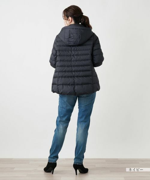 Leilian / レリアン テーラードジャケット | フーデッドダウンジャケット【Leilian WHITE LABEL】 | 詳細8