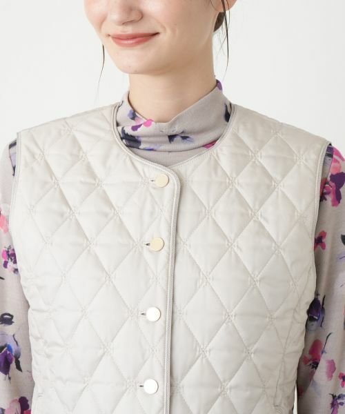 Leilian / レリアン テーラードジャケット | キルティングベスト【Leilian WHITE LABEL】 | 詳細11
