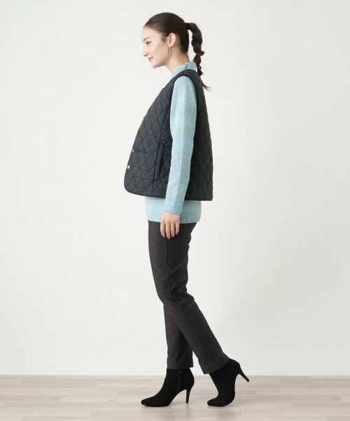 Leilian / レリアン テーラードジャケット | キルティングベスト【Leilian WHITE LABEL】 | 詳細2