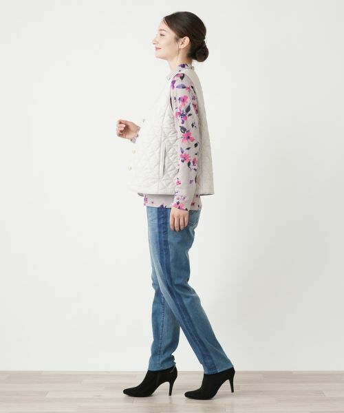 Leilian / レリアン テーラードジャケット | キルティングベスト【Leilian WHITE LABEL】 | 詳細6