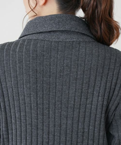 Leilian / レリアン カーディガン・ボレロ | 編地切替ロングカーディガン【Leilian WHITE LABEL】 | 詳細11