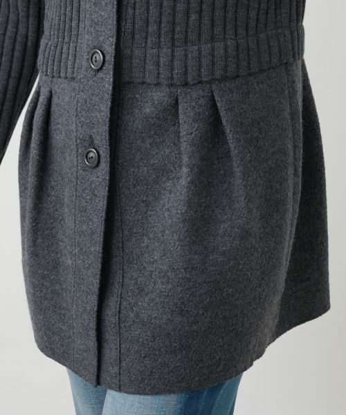 Leilian / レリアン カーディガン・ボレロ | 編地切替ロングカーディガン【Leilian WHITE LABEL】 | 詳細13