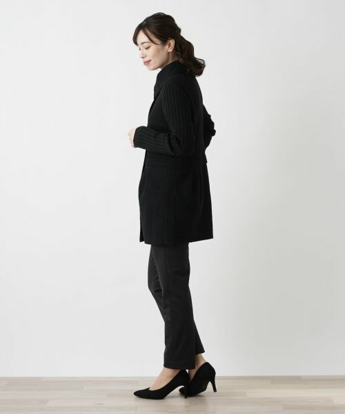 Leilian / レリアン カーディガン・ボレロ | 編地切替ロングカーディガン【Leilian WHITE LABEL】 | 詳細2