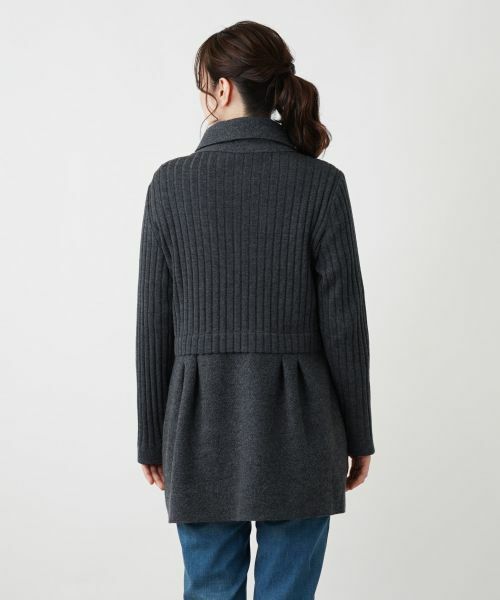 Leilian / レリアン カーディガン・ボレロ | 編地切替ロングカーディガン【Leilian WHITE LABEL】 | 詳細9