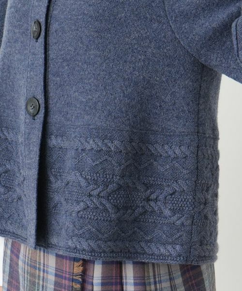 Leilian / レリアン テーラードジャケット | スタンドカラーニットジャケット【Leilian WHITE LABEL】 | 詳細11