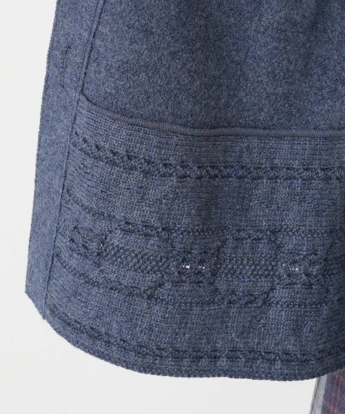 Leilian / レリアン テーラードジャケット | スタンドカラーニットジャケット【Leilian WHITE LABEL】 | 詳細13