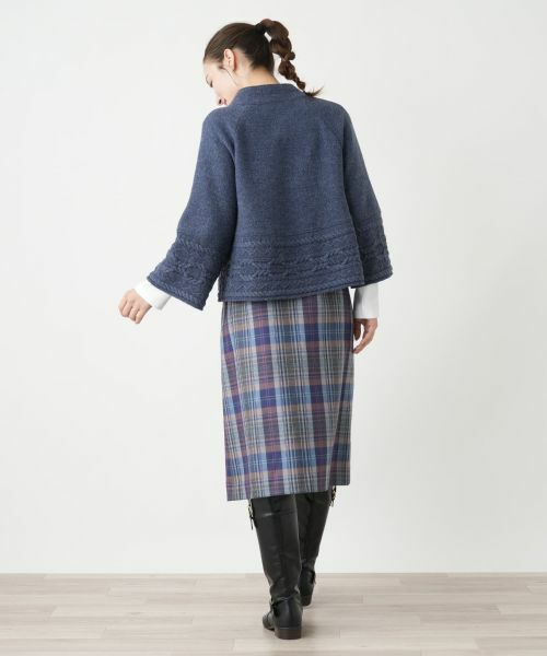 Leilian / レリアン テーラードジャケット | スタンドカラーニットジャケット【Leilian WHITE LABEL】 | 詳細3