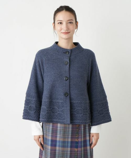 Leilian / レリアン テーラードジャケット | スタンドカラーニットジャケット【Leilian WHITE LABEL】 | 詳細4