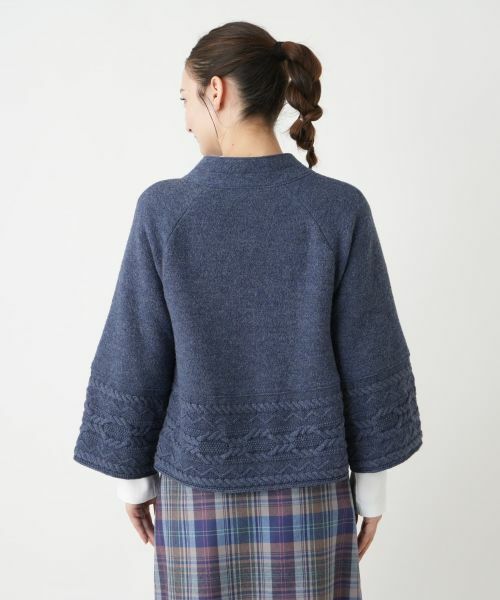 Leilian / レリアン テーラードジャケット | スタンドカラーニットジャケット【Leilian WHITE LABEL】 | 詳細6