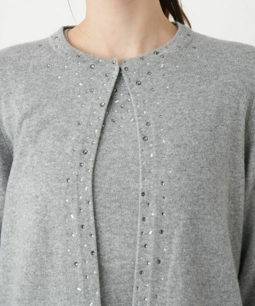 Leilian / レリアン カーディガン・ボレロ | マルチビジューカーディガン【Leilian WHITE LABEL】 | 詳細15