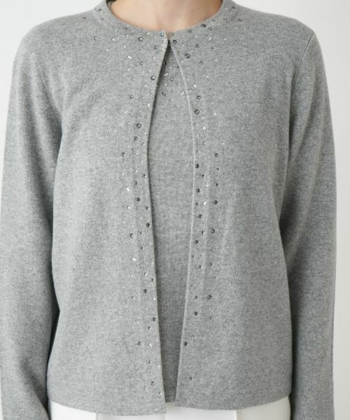 Leilian / レリアン カーディガン・ボレロ | マルチビジューカーディガン【Leilian WHITE LABEL】 | 詳細17