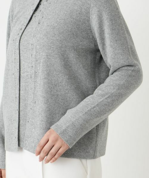 Leilian / レリアン カーディガン・ボレロ | マルチビジューカーディガン【Leilian WHITE LABEL】 | 詳細19