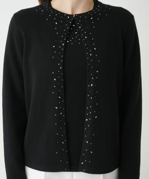 Leilian / レリアン カーディガン・ボレロ | マルチビジューカーディガン【Leilian WHITE LABEL】 | 詳細4