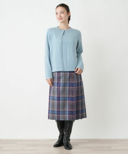 Leilian / レリアン カーディガン・ボレロ | マルチビジューカーディガン【Leilian WHITE LABEL】 | 詳細5