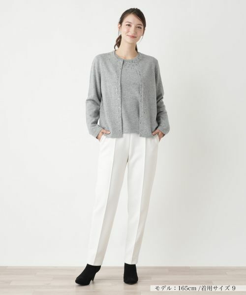 Leilian / レリアン カーディガン・ボレロ | マルチビジューカーディガン【Leilian WHITE LABEL】 | 詳細9