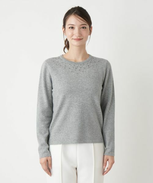 Leilian / レリアン ニット・セーター | マルチビジュークルーネックニット【Leilian WHITE LABEL】 | 詳細12