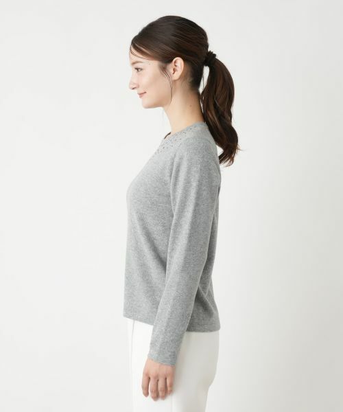 Leilian / レリアン ニット・セーター | マルチビジュークルーネックニット【Leilian WHITE LABEL】 | 詳細13