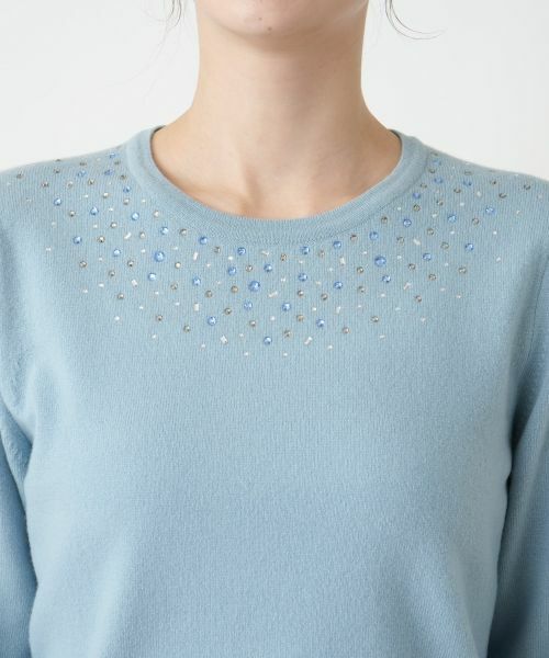 Leilian / レリアン ニット・セーター | マルチビジュークルーネックニット【Leilian WHITE LABEL】 | 詳細8