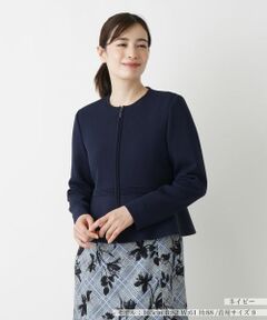 Leilian / レリアン テーラードジャケット | ペプラムジャケット【Leilian WHITE LABEL】